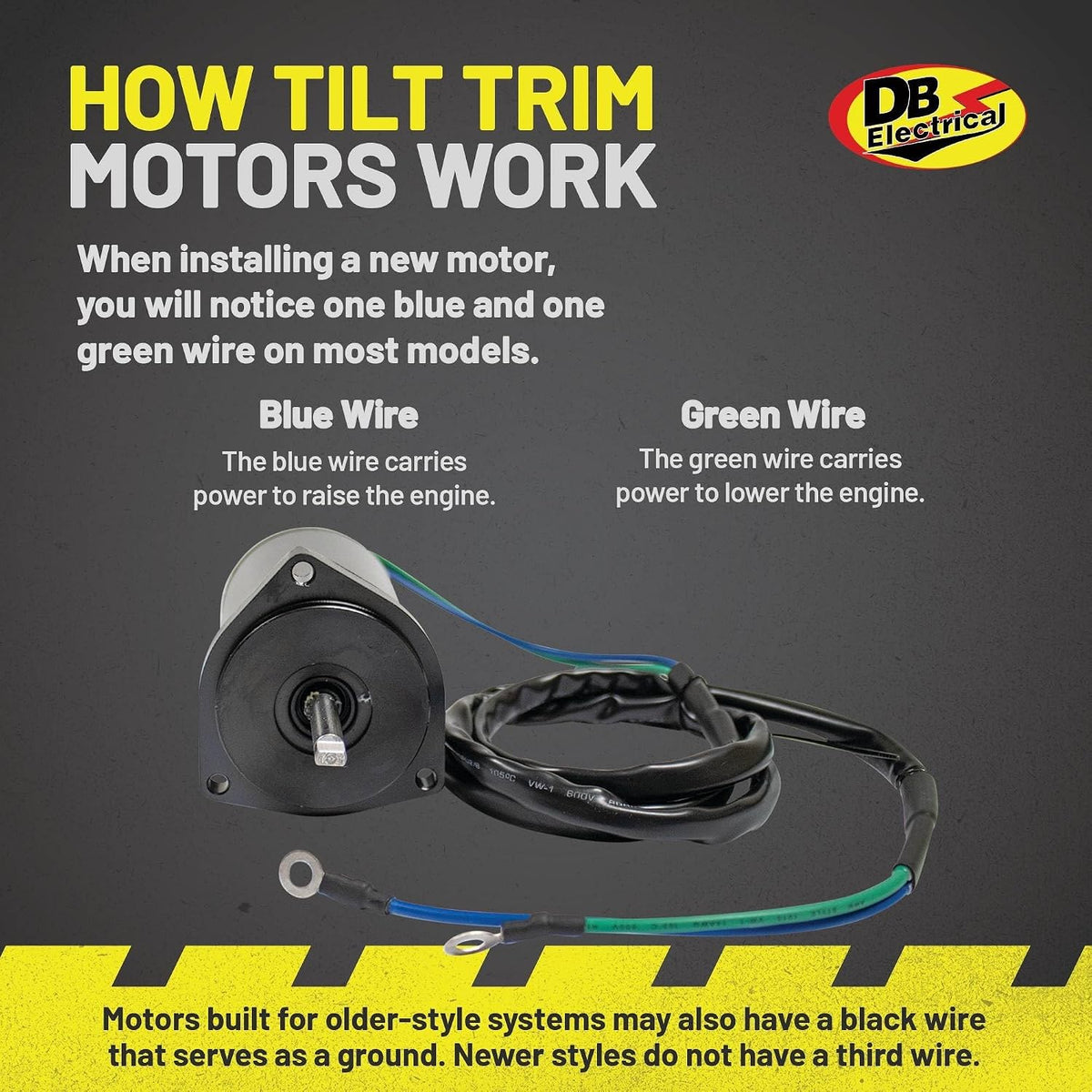 DB Electrical Tilt/Trim Motor for Yamaha Outboard Motors 40MJH 40MLH 40TLR