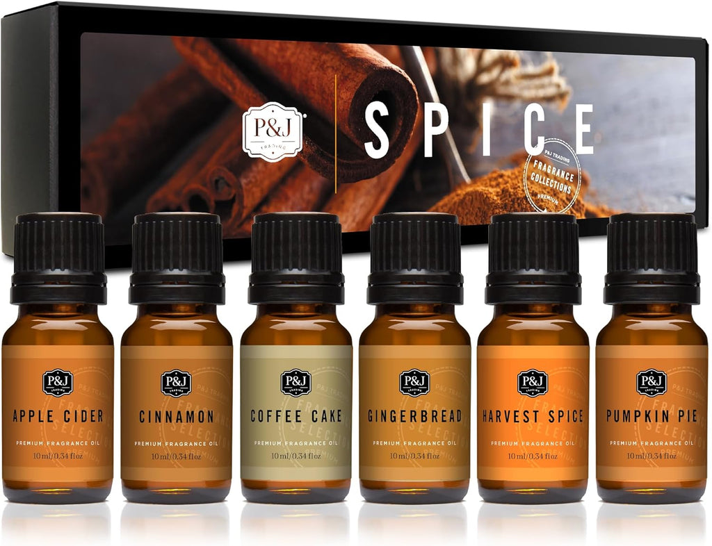 Fragrance Oils for Diffusers for Home Spice Set Fragrance Scents for Candle Making - Soap Making Supplies - Car
