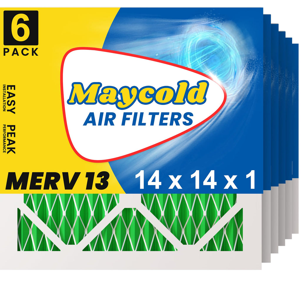 Air Filter 14x14x1 MERV 13 6-Pack