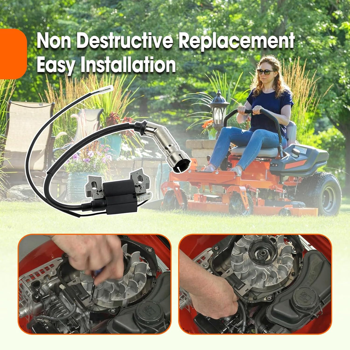 20001042 Ignition Coil Fit for Snow Blowers Lawn Mowers Ariens 136cc 208cc