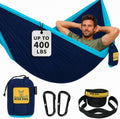 Camping Hammock – up to 500lbs Portable Hammock with Tree Straps - Travel, Backpacking, Hiking, Outdoors Camping Gear