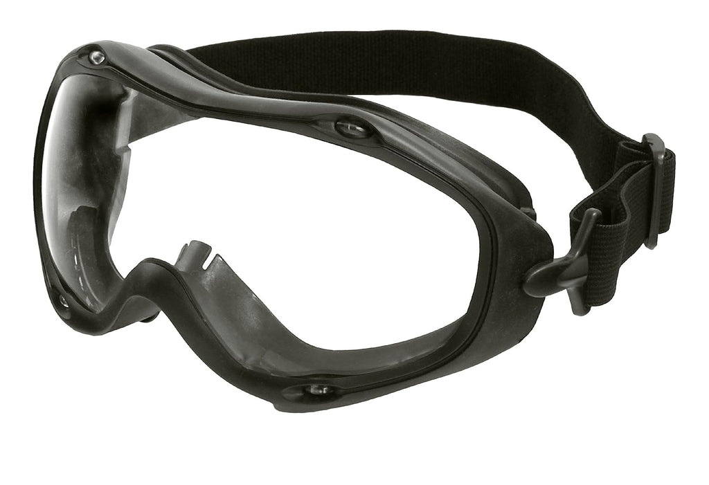 9200580 Ranger Safety Goggles with Vented Frame, Fit Over Most Prescription Glasses, Clear