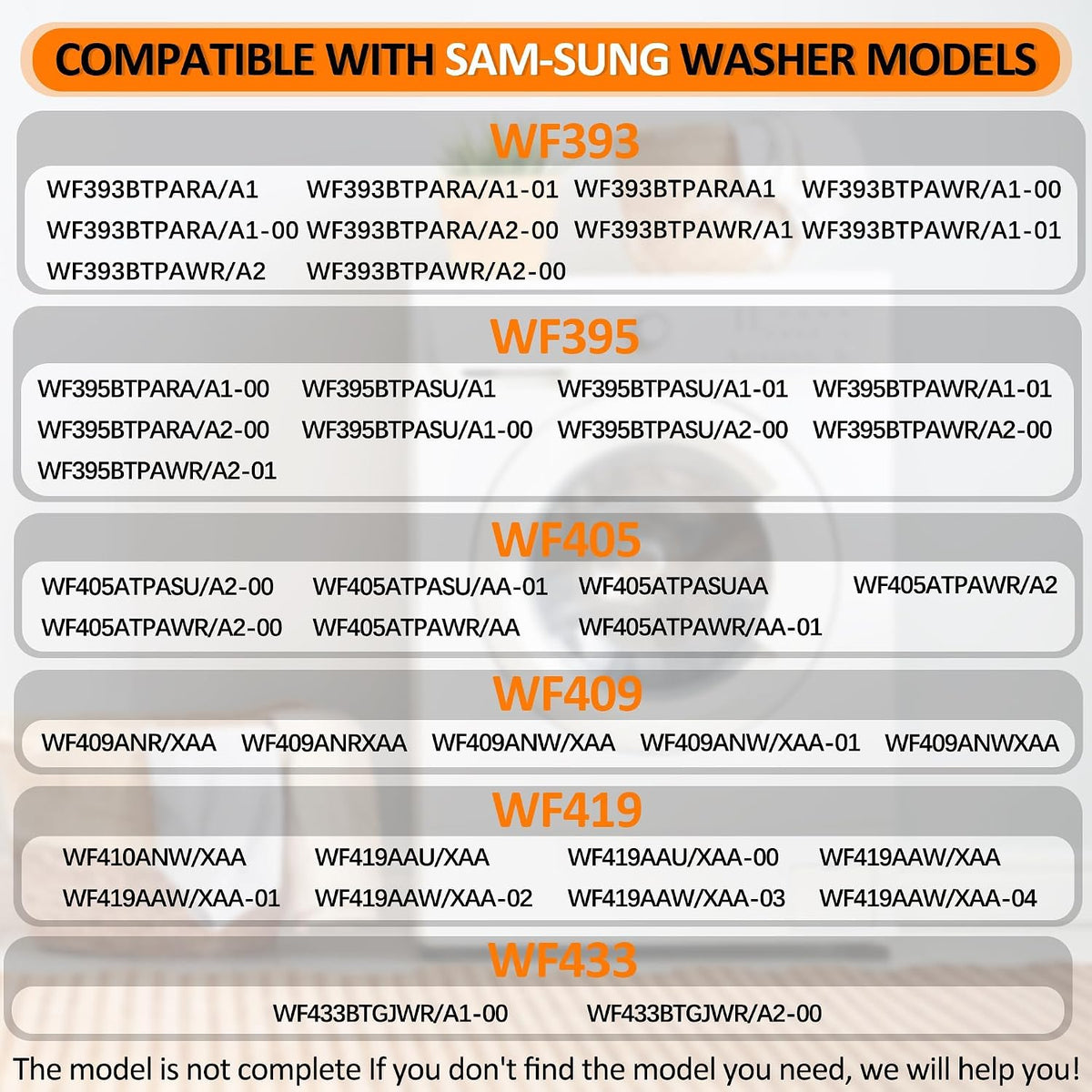 WF350ANW/XAA WF331ANW/XAA Washer Shock Absorber Kit Fit for Sam-sung Washer
