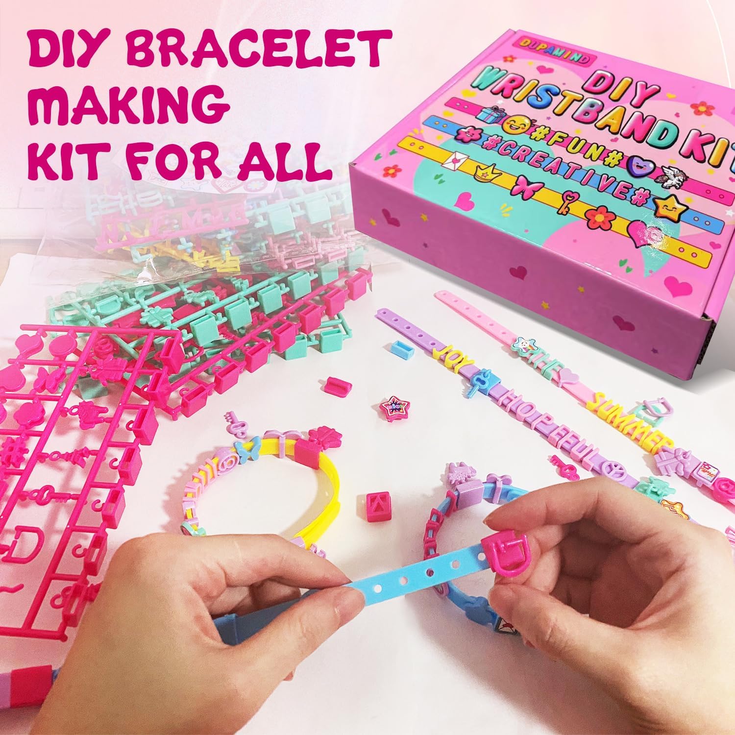 Friendship Bracelet Making Kit for Girls, Birthday Gifts Art & Craft Kits for Kids, DIY Jewelry Making Kit, Girls