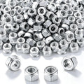 200 Pcs 5/16"-18 Nylon Insert Hex Lock Nuts, Carbon Steel Bulk