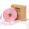 Pink Satin Ribbon, 7/8 Inch, 50 Yards