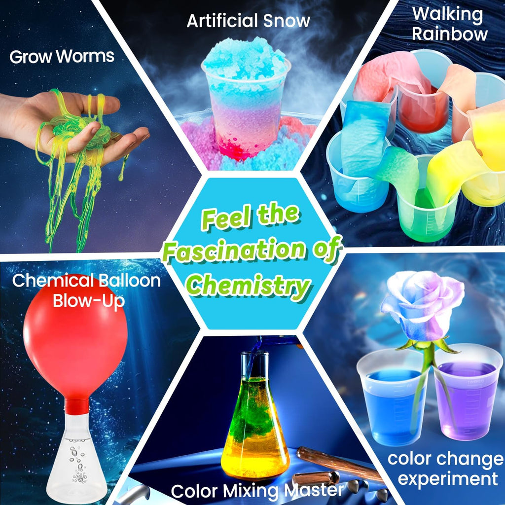 250+ Experiments Science Kits for Kids, STEM Activities Educational Science | Science Experiments Gifts, With