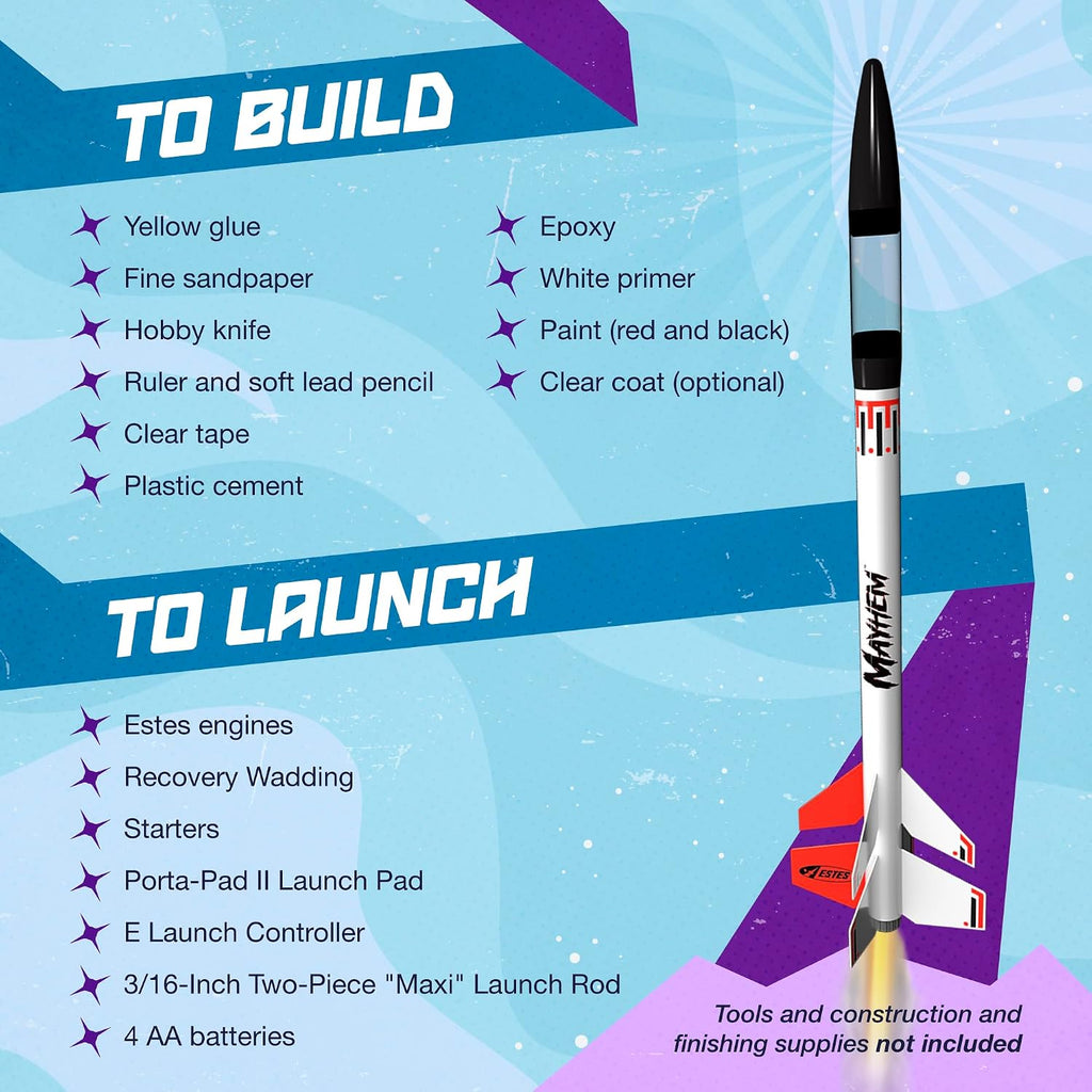 1320 Mayhem Advanced Model-Rocket Kit