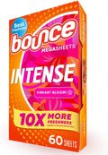 Intense Dryer Sheets, Vibrant Bloom, 60 Count, Scent Boosting Dryer Sheet