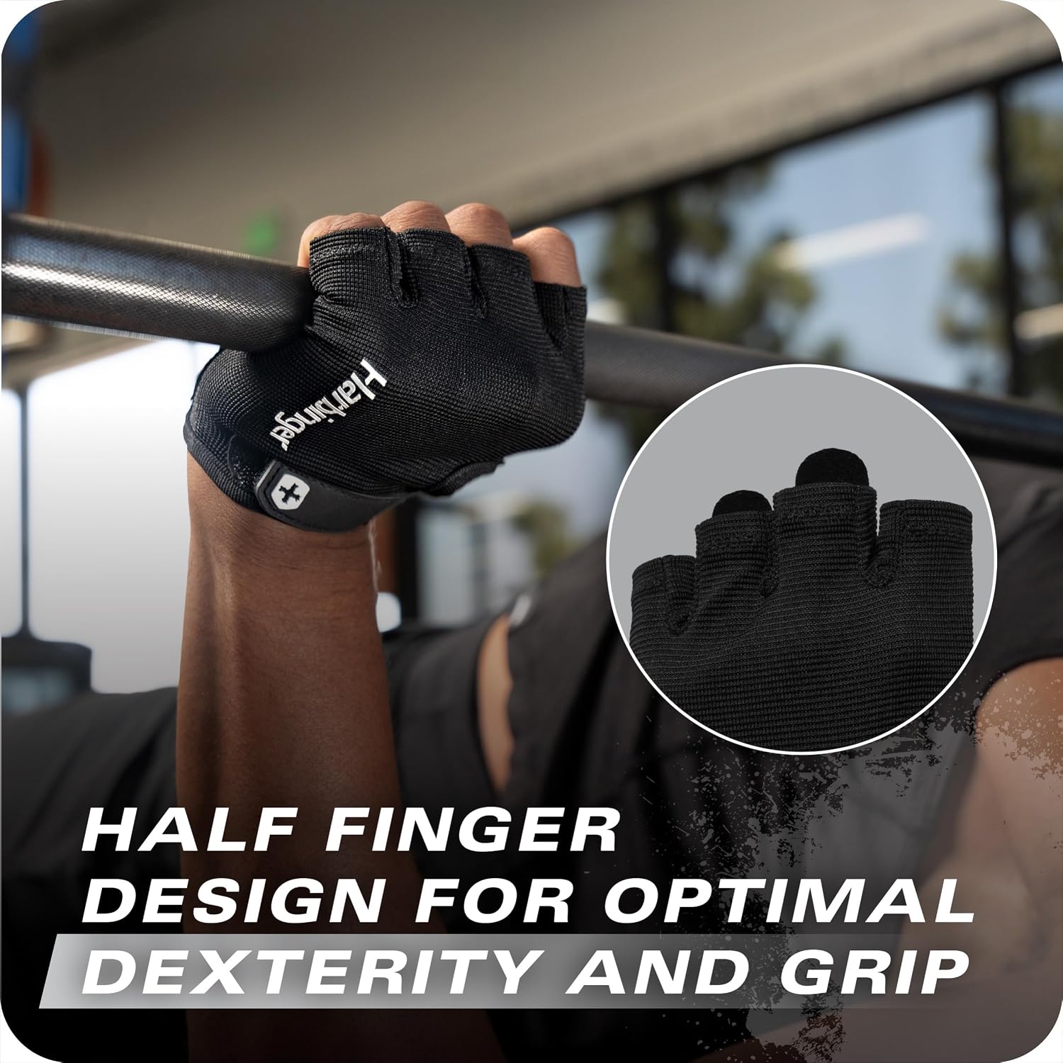 Power Gloves 3.0 - Durable Half Finger Weightlifting Gloves with Adjustable Wrist Closure, Breathable Leather Palm