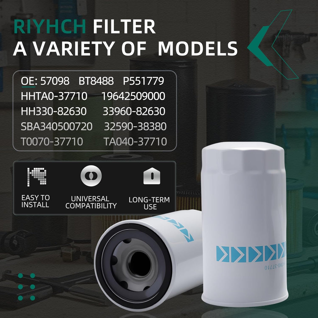 2 Pcs,HHTA0-37710,Hydraulic Filter for Kubota L, M, MX Tractor B21 L2900