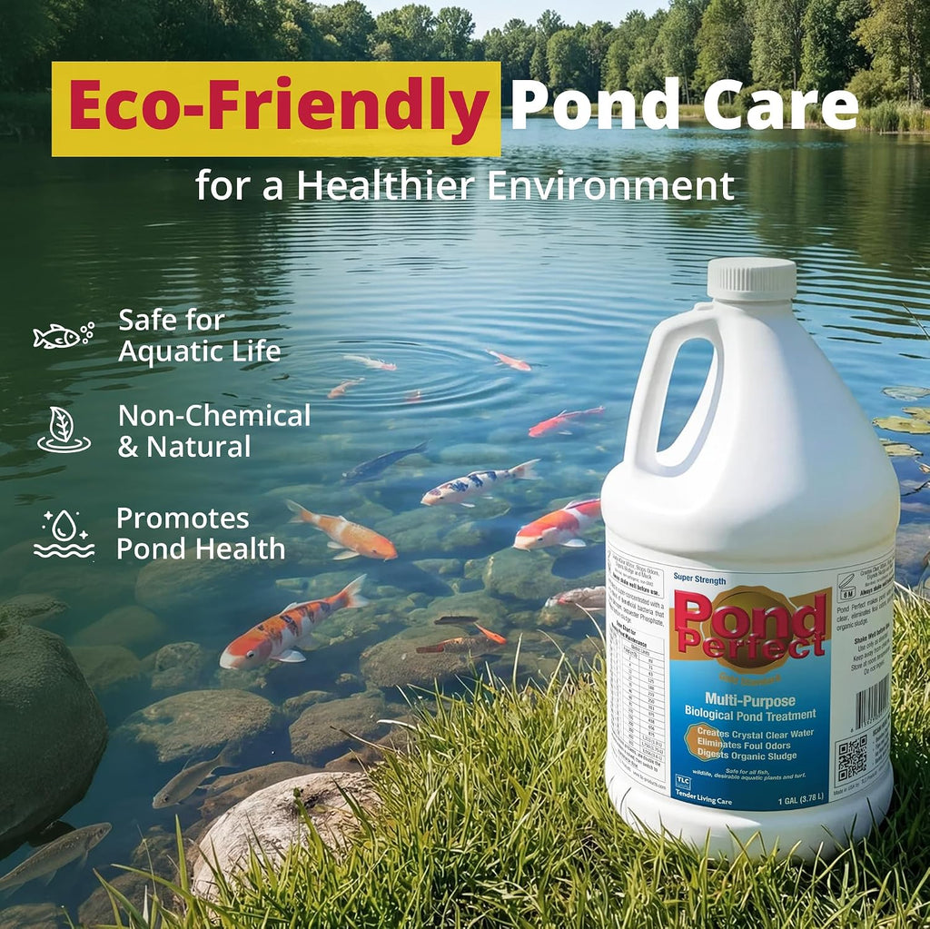 PondPerfect Pond Bacteria - Natural Treatment for Ponds - Safe for Fish