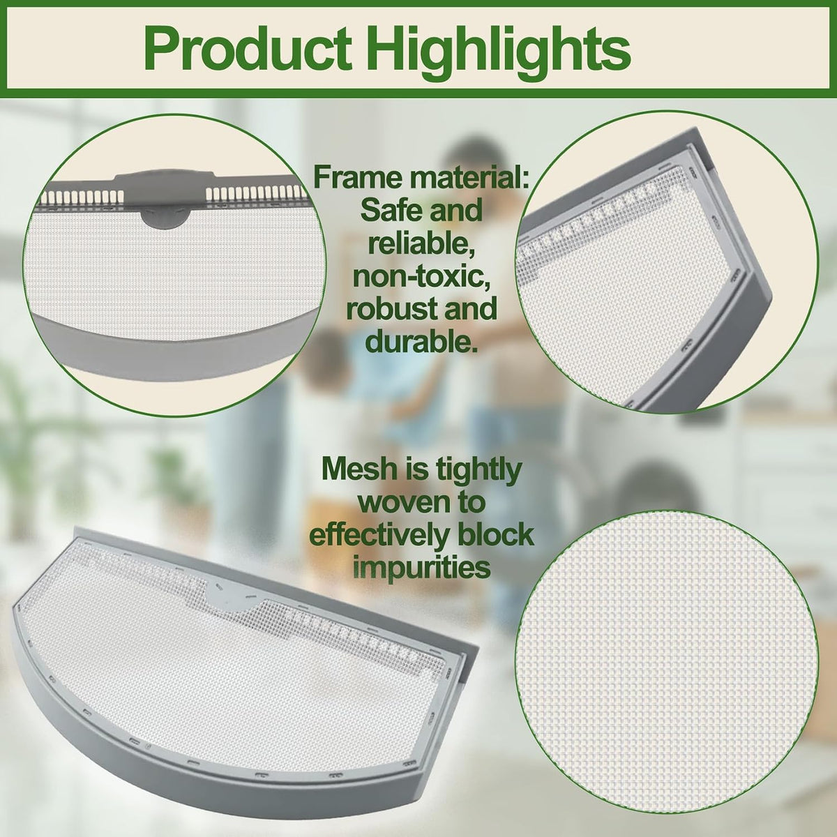 GTD42EASJ1WW GTD84ECPN2DG GTX52EASP0WB Dryer Lint Filter Fit for G-E Dryer
