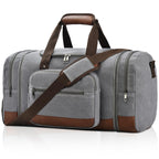 50L Canvas Duffle Bag for Travel Weekend Gym Overnight Carry-on