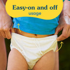 Reusable Swim Diaper with Drawstring - Floriana, Size M (16-28 lbs)