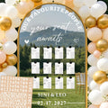Wedding Welcome Sign for Mirror Seating Chart Decals for Reception Display