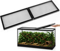 55 Gallon Aquarium Lid with Center Hinge, Fish Tank Screen | Reptile Terrarium Cover, Hinged for Easy Feeding, Mesh