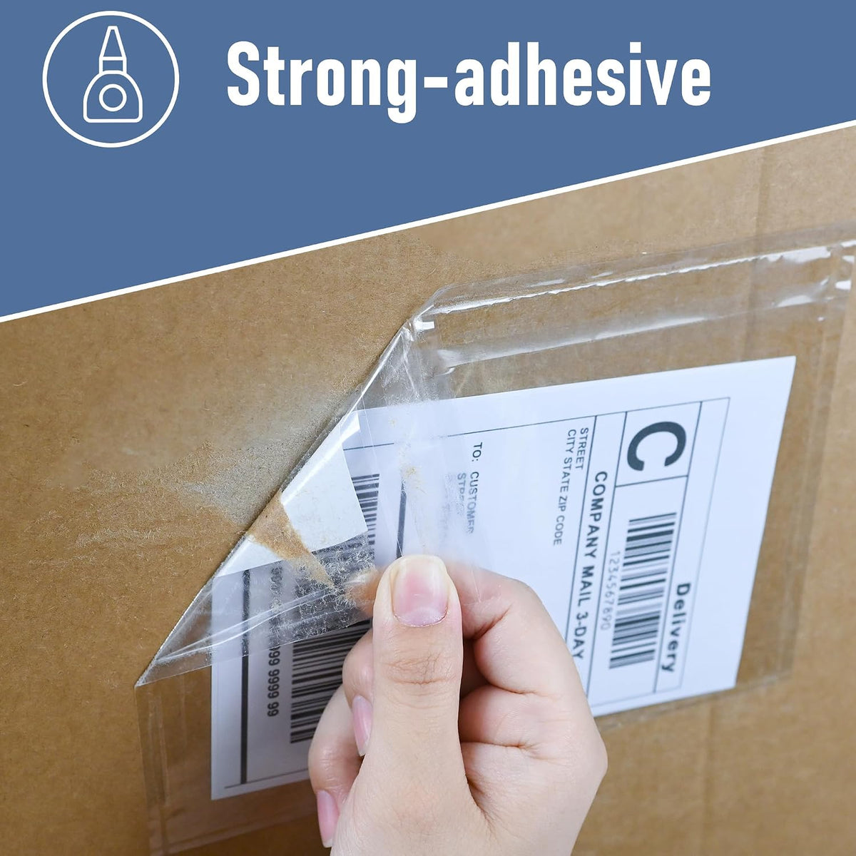 100 PCS 7.5'' x 5.5'' Packing List Envelopes for Shipping