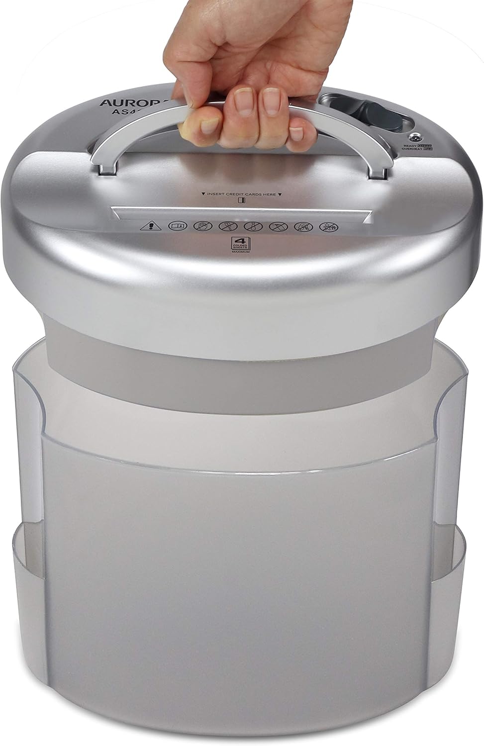 AS420C Desktop-Style Cross-Cut Paper Shredder, 4-Sheet Crosscut Desktop