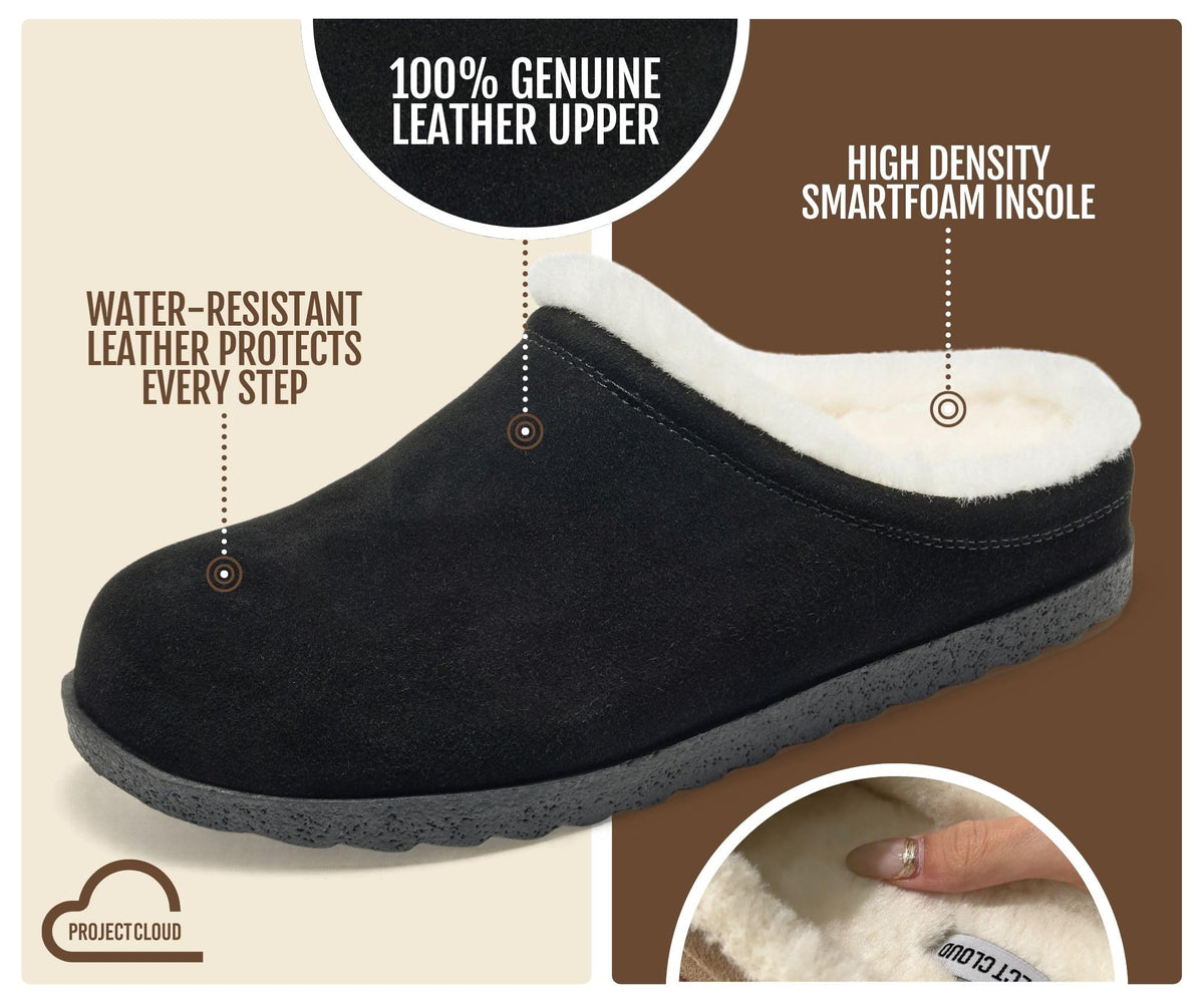 100% Genuine Suede Clogs for Women & Womens Mules