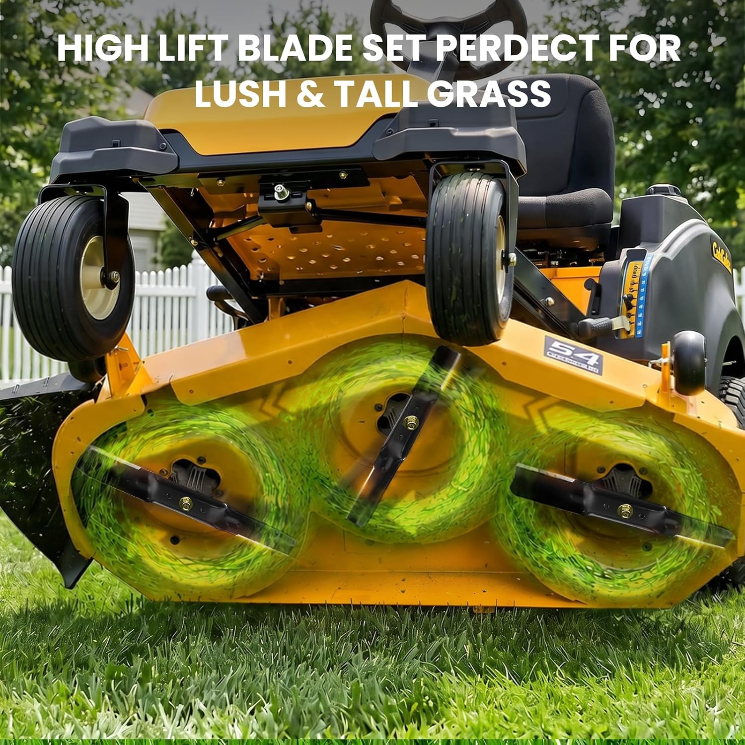 942-05056A High Lift Mower Blades,6-Point Star Mower Blades Replacement for Cub Cadet 54'' Enduro XT1-54 ST GT LT