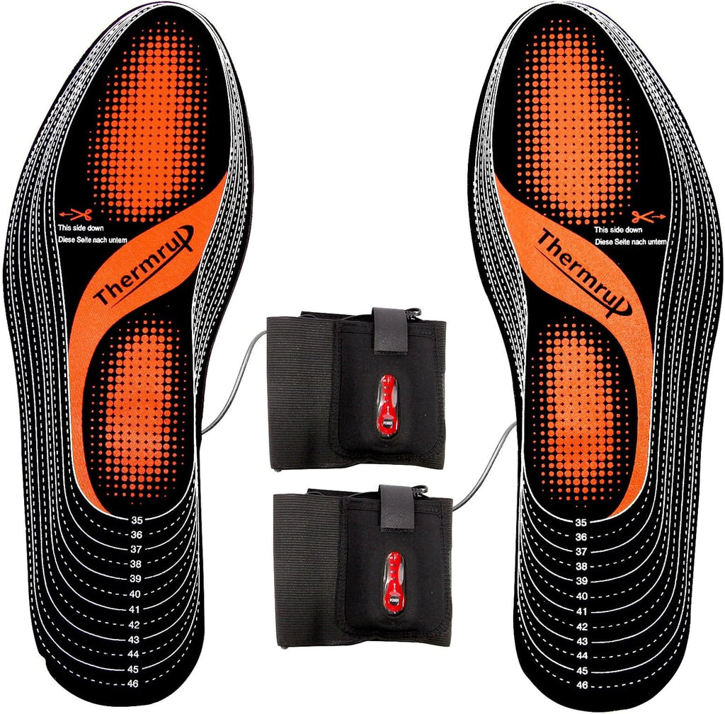 Electric Heated Insoles Foot Warmers Rechargeable Li-Ion Battery(4 Temperature Settings) Size 4.5-14, Far Infrared