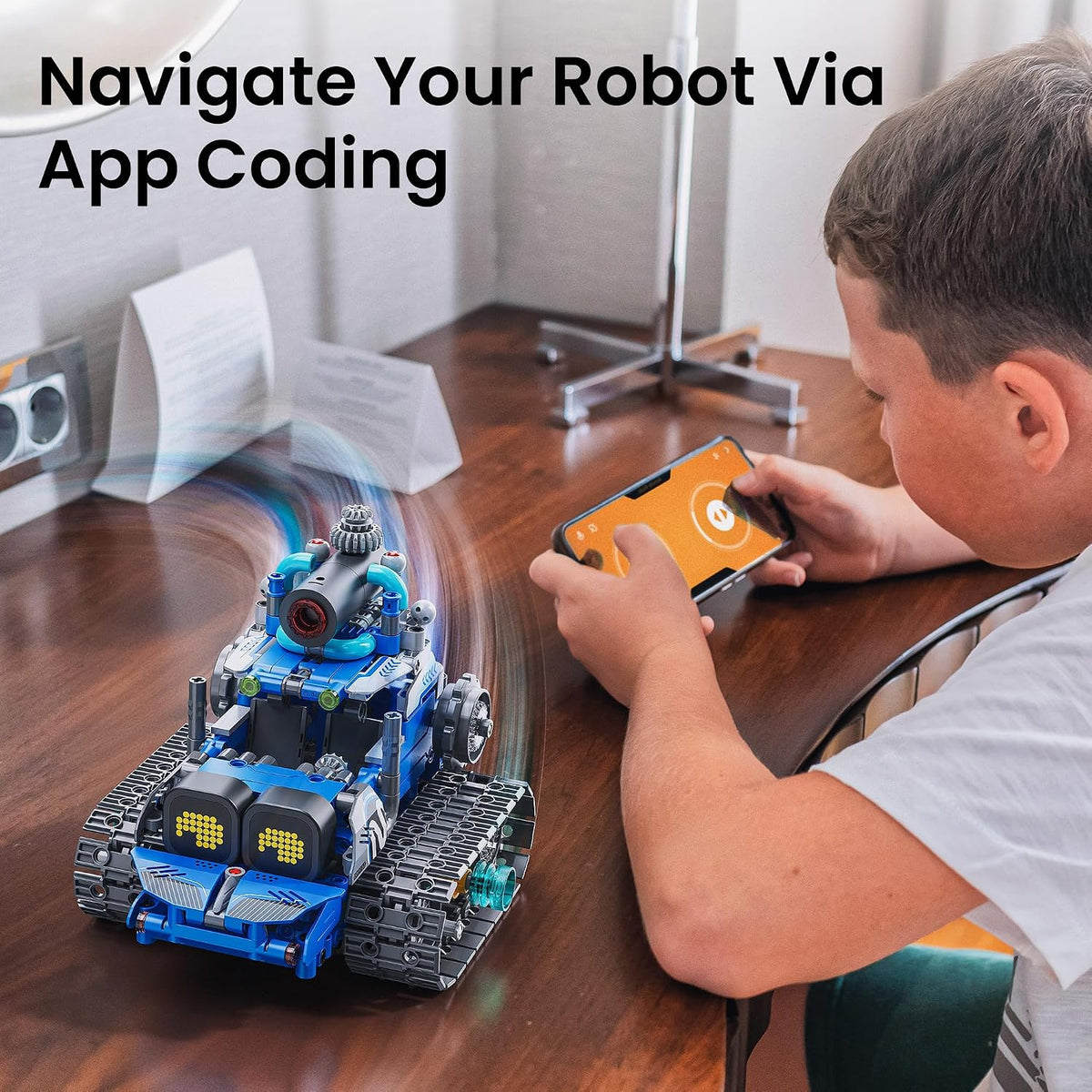 STEM Robot Building Kit with Remote Control Gifts for Boys 8-14