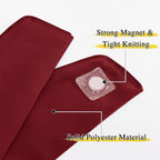 Magnetic Curtain Tiebacks - Modern Unique Upgraded Design Decorative Drape Tie Backs Holder for Window Draperies, No