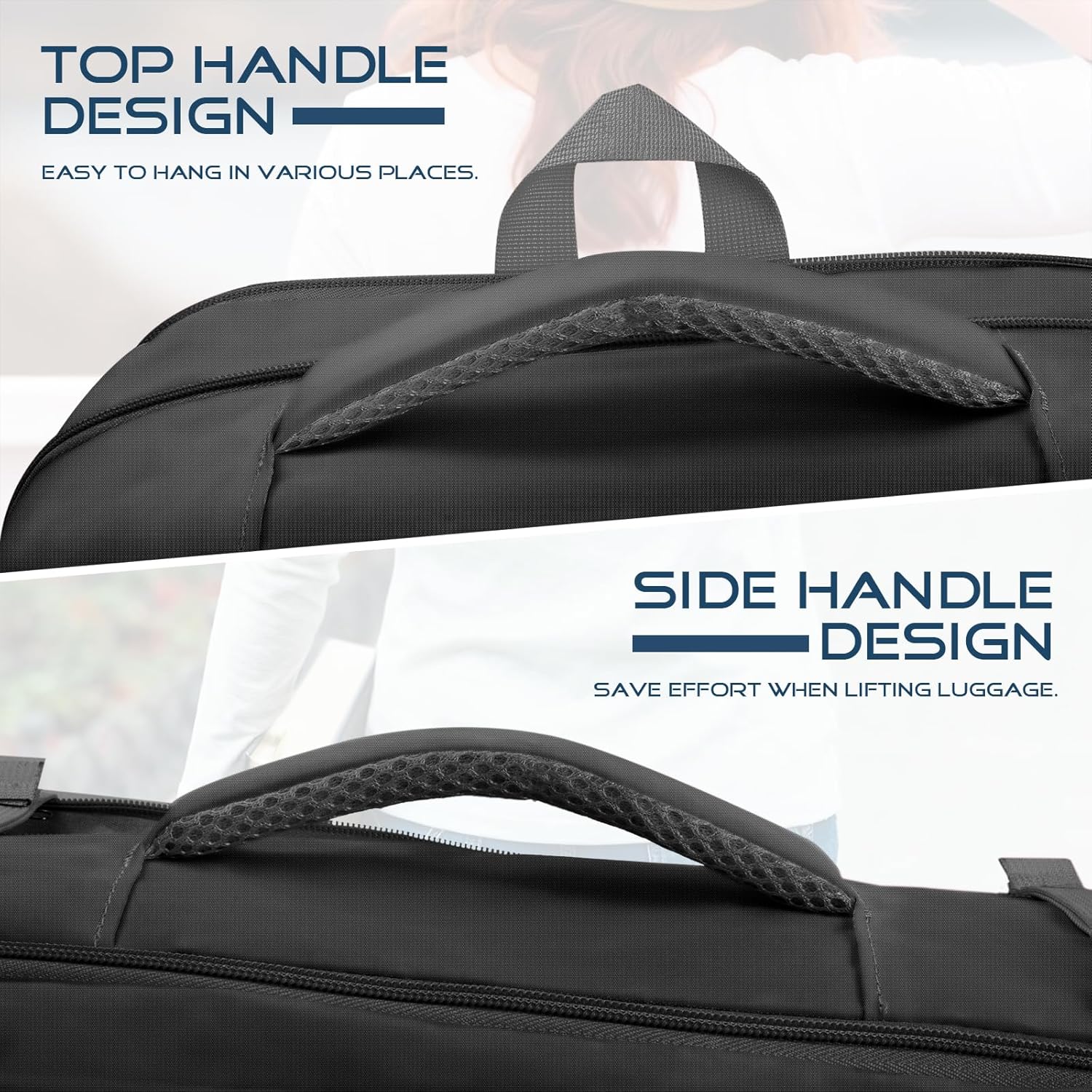 Travel Backpack, Expandable Carry on Backpack for Men, TSA 17.3 inch Laptop Bag Flight Approved, Lightweight Business