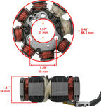 Caltric Stator and Gasket Compatible With Honda Trx250Te Trx 250Te Recon 250 Es 2X4 2005-2017
