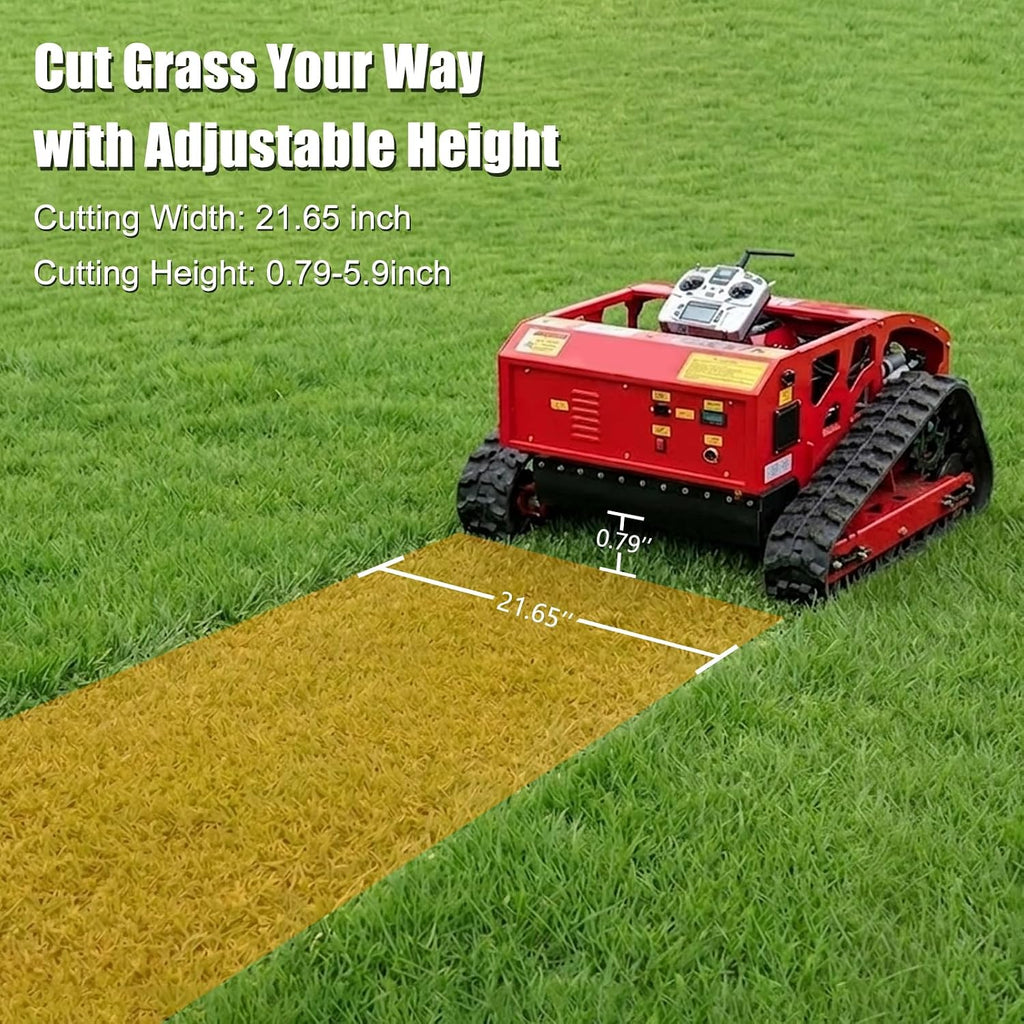 Automatic Remote Control Lawn Mower with Loncin 196cc Engine