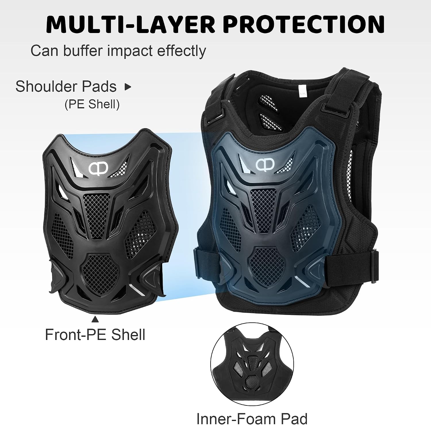 Kids Dirt Bike Gear - Youth Motorcycle Riding Protective Gear Motocross Armor Suit Chest Protector for Boys Girls