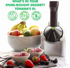 Classic Frozen Fruit Soft Serve Maker for Healthy Vegan and Dairy-Free Treats, 200W Silver Machine with 36 Recipes