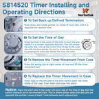 Nurfosttek S8145-20 Commercial Defrost Timer for Refrigeration Systems