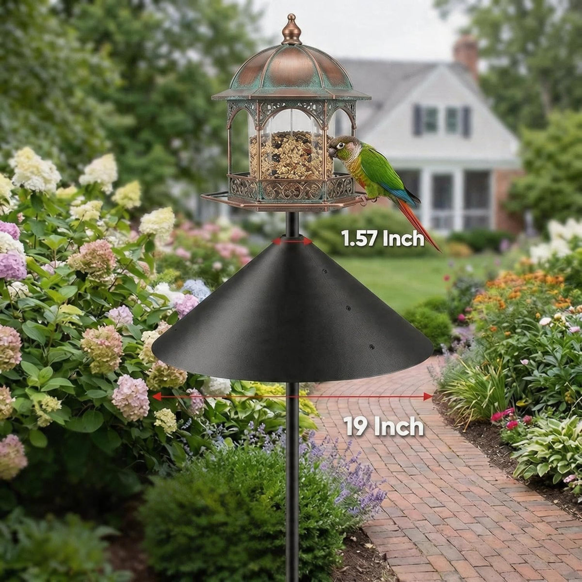 19 Inch Squirrel Baffle for Bird Feeder Pole