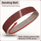 HARFINGTON 6 x 89 Inch Sanding Belts, 2 Pcs 36 Grits Aluminum Oxide