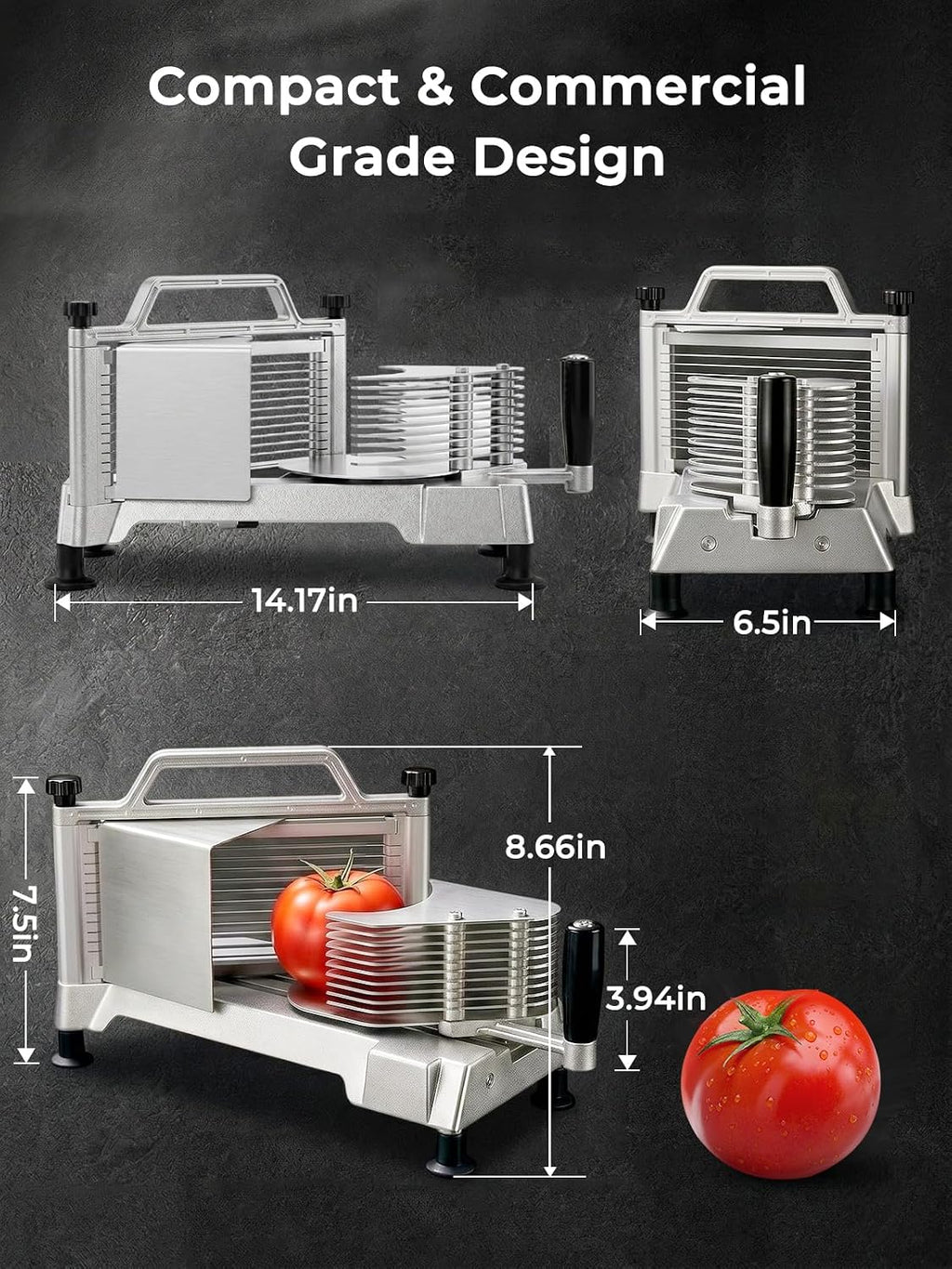 Commercial Tomato Slicer Manual Stainless Steel Food Slicer