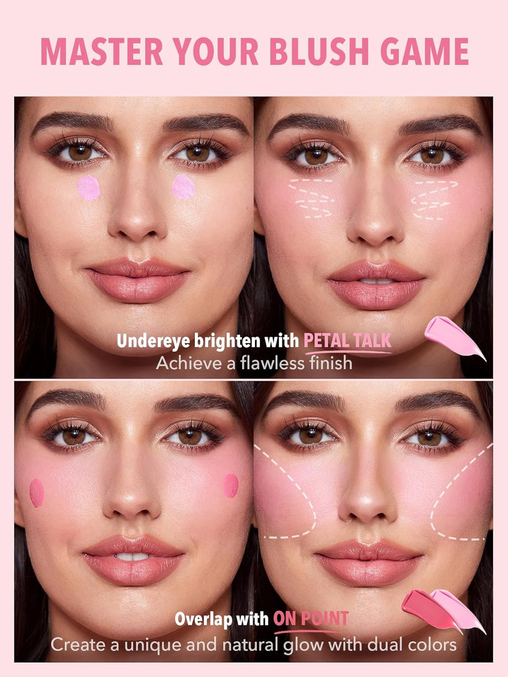 Color Bloom Liquid Blush Makeup for Cheeks Matte Finish - On Point