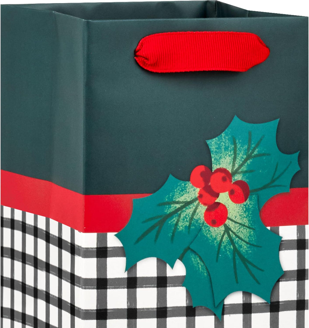 Christmas Gift Bags, Assorted 8-Pack (Nutcracker, Plaid, Tree)