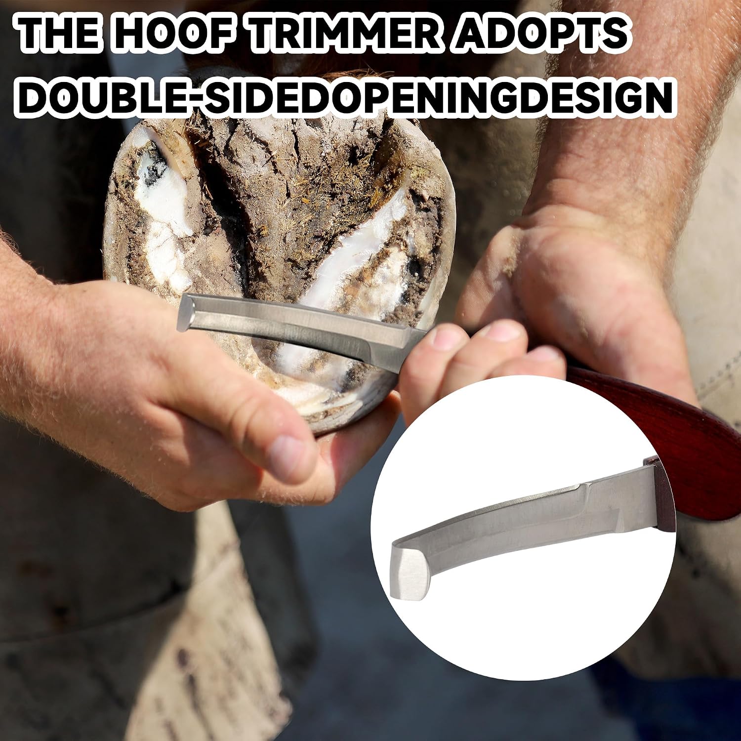 8pcs Farrier Tools Kit Hoof Nipper Horse Hoof Trimmers Farrier Tools Horseshoe Cutting Pliers, Hoof Rasp File, Goat