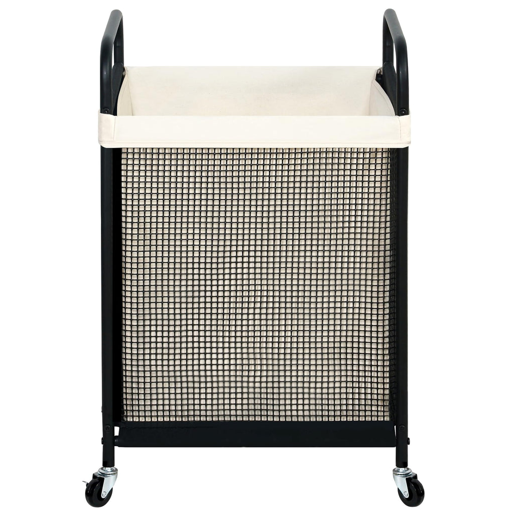 Laundry Hamper, 90L Rolling Laundry Sorter Cart with Removable and Washable Liner Bag, Clothes Hamper with Wheels and