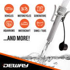 DeWay Fuel Transfer Pump, Auto-Stop & Beep Nozzle, 3.8 GPM, 51in Hose