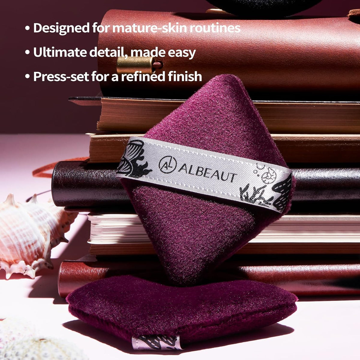 Large Powder Puff 3 Pcs, Velour Makeup Sponge for Loose Powder