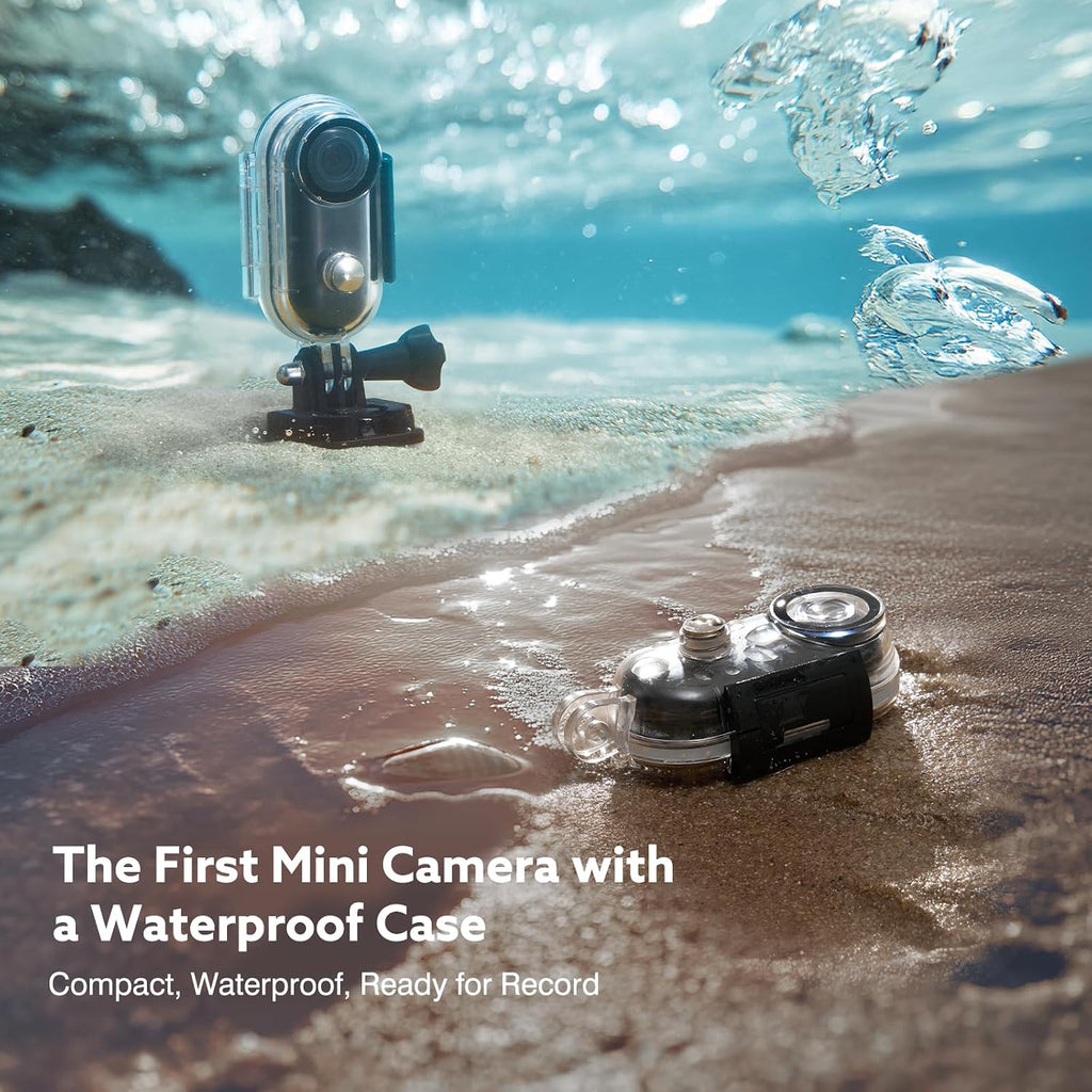 Z10 4K Action Camera, 64GB Wearable Sports Camera with Waterproof Case, Magnetic Clip, Small Body Cam for Cycling