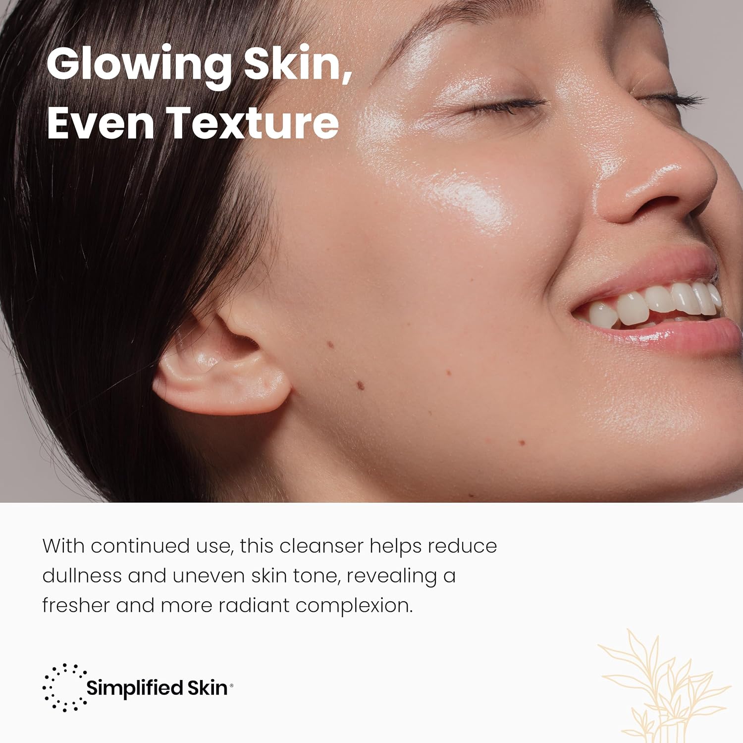 Glycolic Acid Face Wash & Cleanser, 10% AHA | 10% Glycolic Acid with Aloe Vera & Sunflower Oil, Gently Exfoliates &