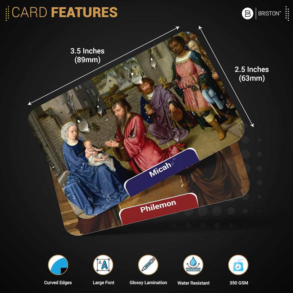 Books of the Bible Flash Cards – 66 Christian Cards for Sunday School | Back to School Bible learning cards for