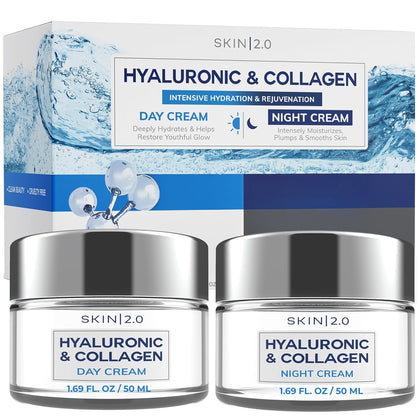 Hyaluronic Acid & Collagen Face Moisturizer – Deep Hydration & Firming Cream for Smooth, Youthful Look –