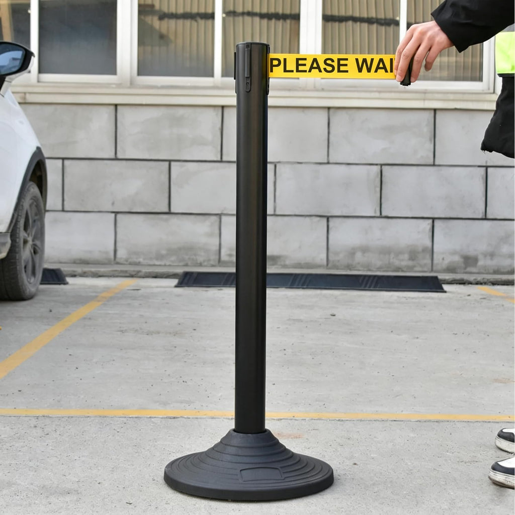 4-Pack Crowd Control Stanchions, Heavy Duty Stanchion Set