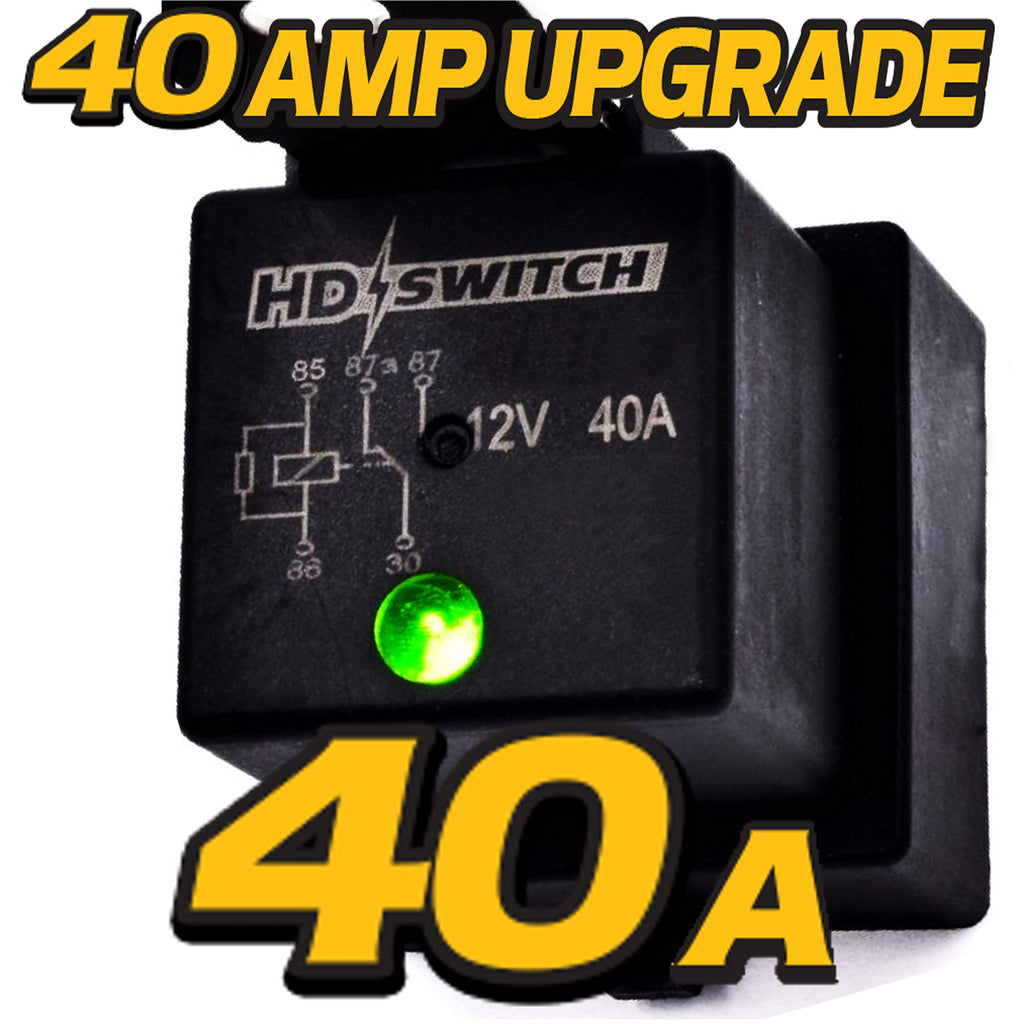 2-Pack 4RD-960388-31 Waterproof Relay w/LED Indicator 12V 40A for Hella