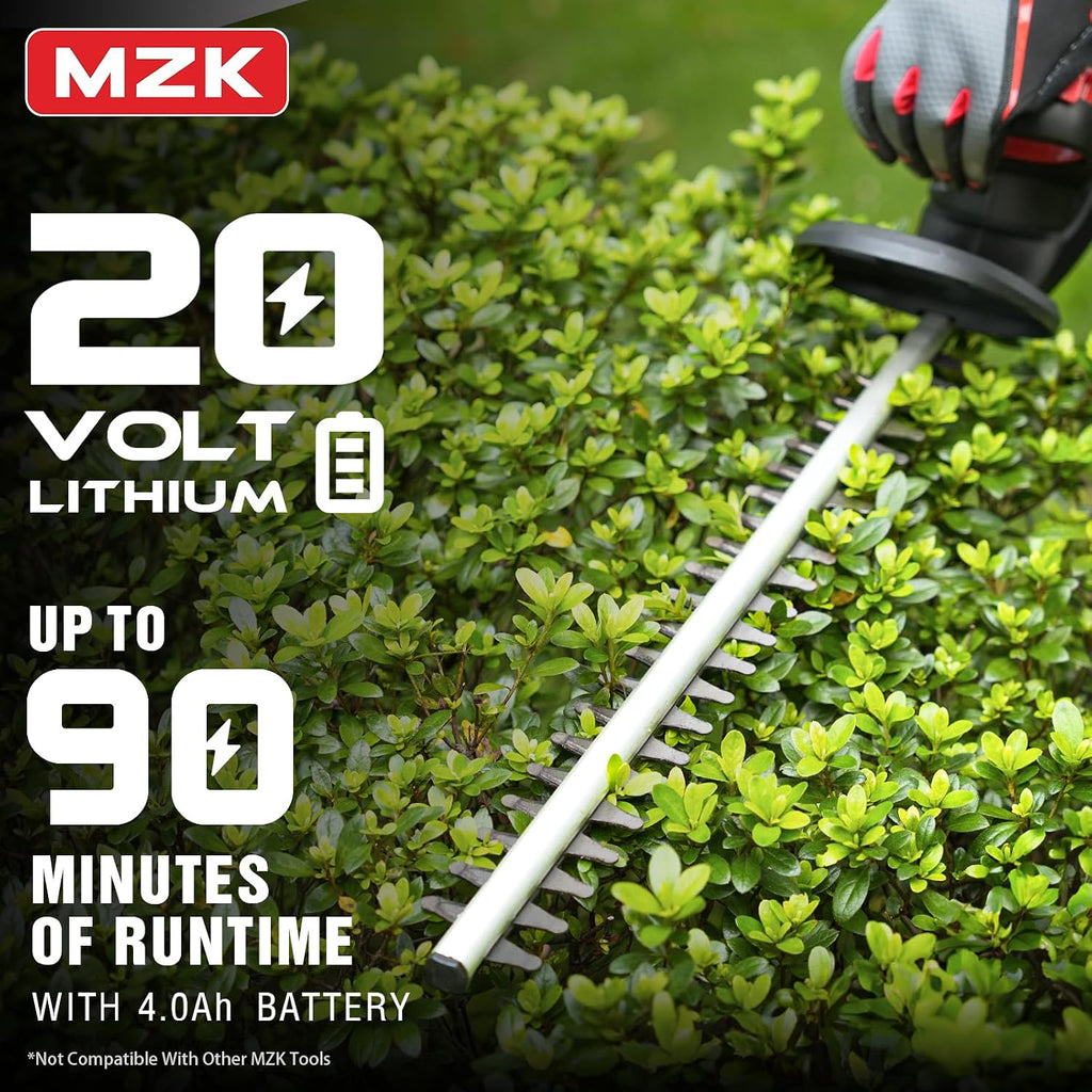 20V 22-Inch Cordless Hedge Trimmer, Bush & Shrub Cutter | Lightweight handheld hedge cutter for trimming bushes